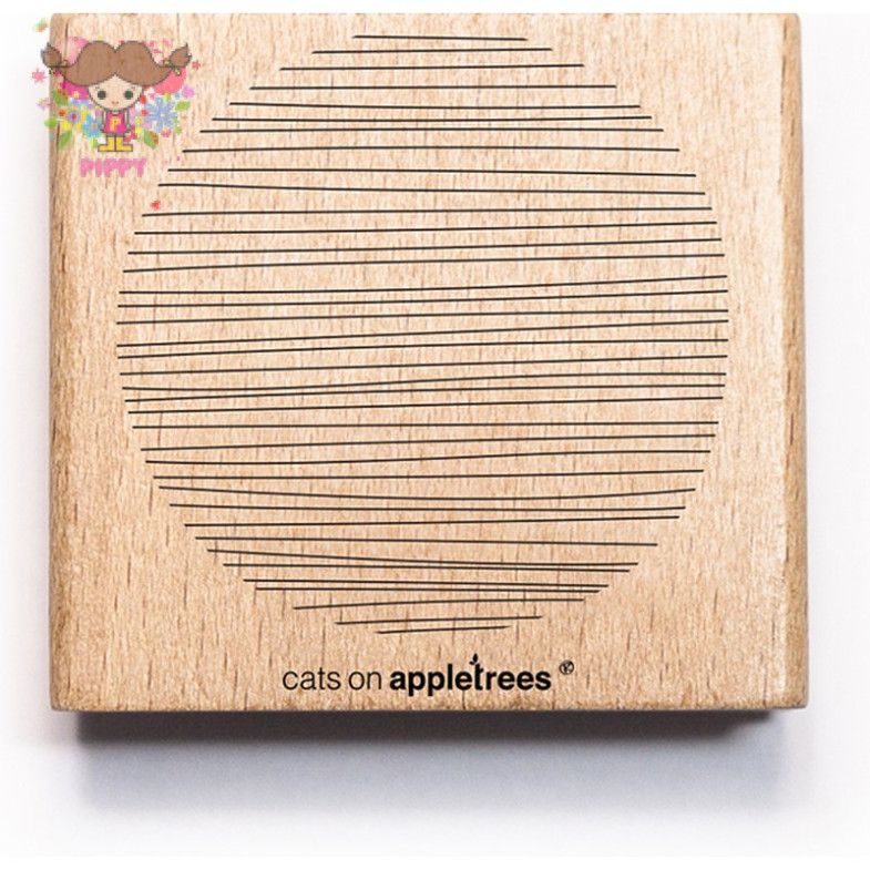 cats on appletrees スタンプ☆線の輪 サークル ボーダー 大(Circle 5 Lines, large)☆